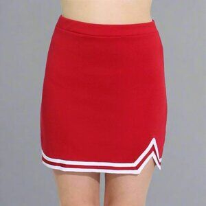 NEW Danzcue Girl A-Line Cheerleading Skirt Red Sizes XS to Large